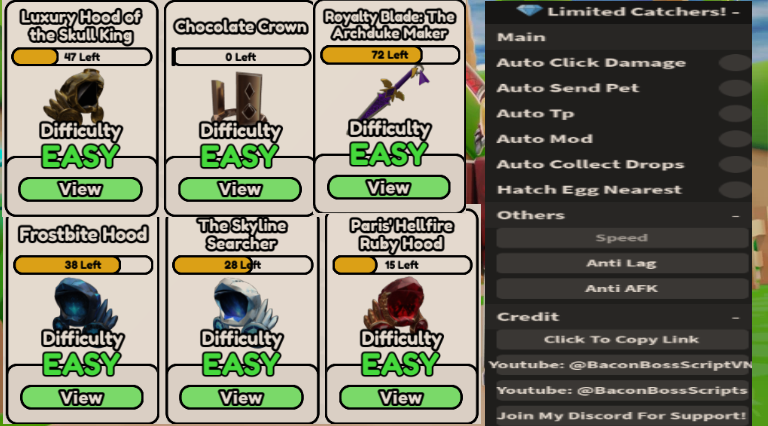 [FREE UGC] 💎 Limited Catchers! OP SCRIPT (AUTO FARM – MOD , AUTO HATCH EGG)