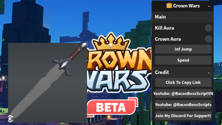 [FRESHCUT FREE UGC] 👑 Crown Wars OP SCRIPT (KILL AURA – CROWN AURA)