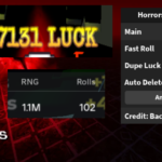 Horrors RNG 💀 OP SCRIPT (DUPE LUCK – FAST ROLL – EASY LB)