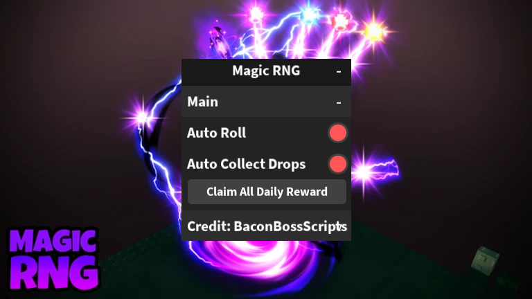 Magic RNG OP SCRIPT (CLAIM ALL DAILY REWARD – AUTO ROLL – COLLECT DROPS)