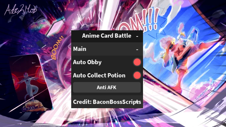 Anime Card Battle OP SCRIPT (AUTO OBBY – COLLECT POTION)