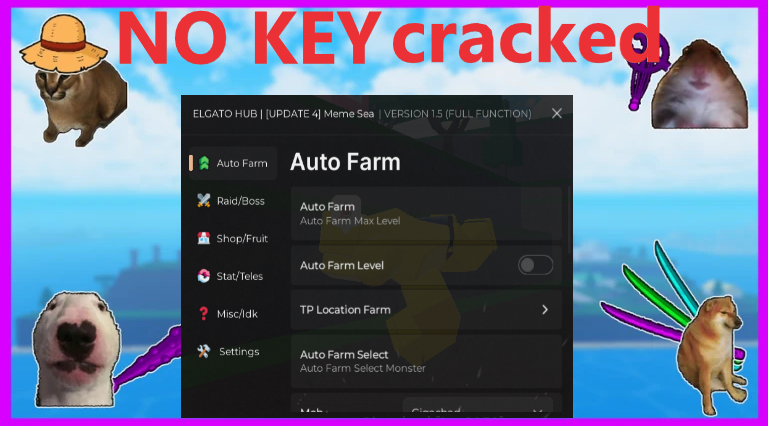 [SHOWCASE – DIRECT LINK] Meme Sea OP SCRIPT CRACKED NO KEY (Elgato Hub)
