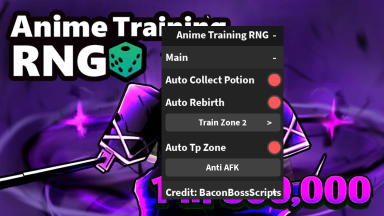 Anime Training RNG OP SCRIPT (AUTO COLLECT POTION – AUTO REBIRTH)