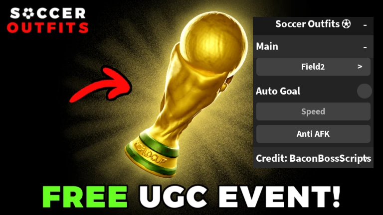 [FREE UGC] Soccer Outfits ⚽ OP SCRIPT (AUTO GOAL)