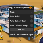 Mega Mansion Tycoon 🎃🌴 OP SCRIPT (AUTO COLLECT CASH – BUILD – COLLECT CANDY)