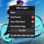 Bike League OP SCRIPT (FAST POWER – FREE ROBUX PET – AUTO CLICK RACE)