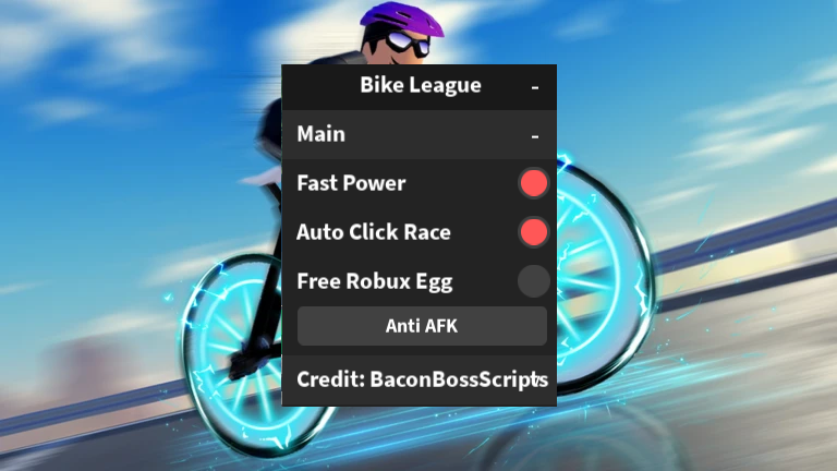 Bike League OP SCRIPT (FAST POWER – FREE ROBUX PET – AUTO CLICK RACE)