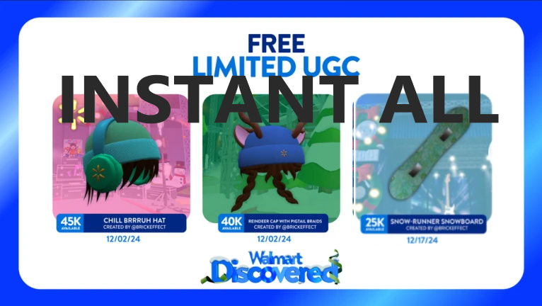 [FREE UGC] Walmart Discovered OP SCRIPT (INSTANT 3 UGCS – HUGE STOCK)