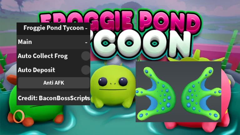 [FREE UGC] Froggie Pond Tycoon OP SCRIPT (AUTO COLLECT FROG – DEPOSIT)