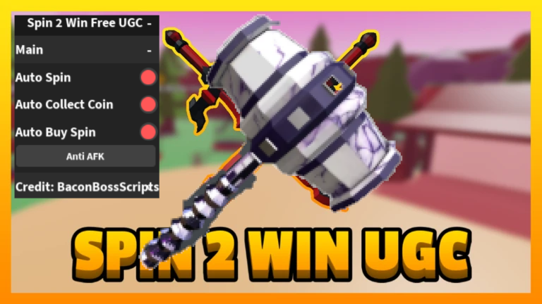 [FREE UGC] Spin 2 Win Free UGC OP SCRIPT (AUTO SPIN – COLLECT COIN – BUY SPIN)