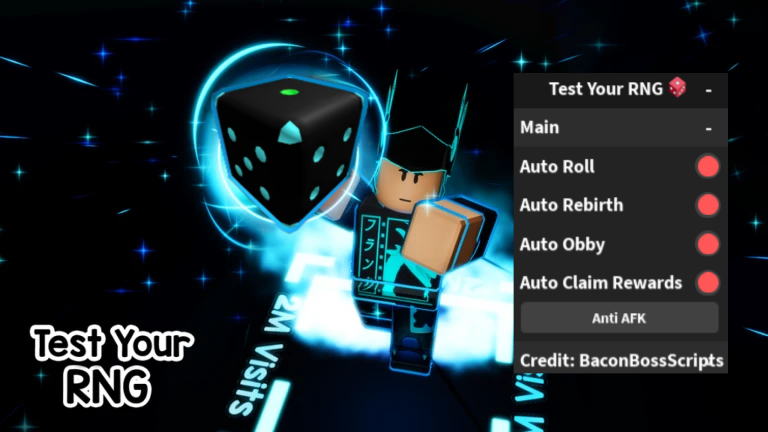 [FREE UGC] Test Your RNG 🎲 OP SCRIPT (AUTO ROLL – REBIRTH – OBBY)