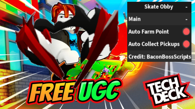 [FREE UGC] Skate Obby OP SCRIPT (EASY UGC) | *PASTEBIN*