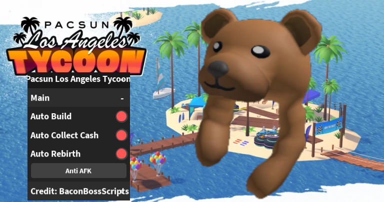 [FREE UGC] Pacsun Los Angeles Tycoon OP SCRIPT (AUTO BUILD – REBIRTH – COLLECT CASH) | *PASTEBIN*
