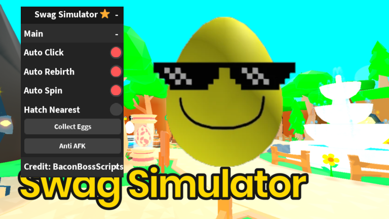[FREE UGC] Swag Simulator ⭐ OP SCRIPT (AUTO CLICK – RB – FIND EGG – HATCH)
