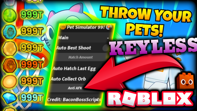 [🏀] Pet Simulator 99! 🎯 BEST Script (KEYLESS  – BEST SHOOT – HATCH – COLLECT ORBs) | *PASTEBIN*